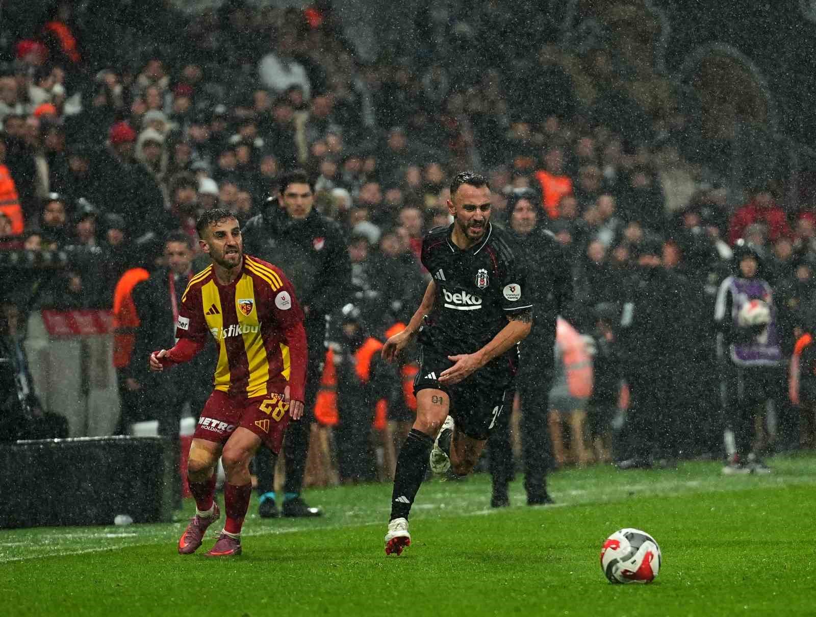 Trendyol Süper Lig: Beşiktaş: 0 - Kayserispor: 0 (İlk yarı)