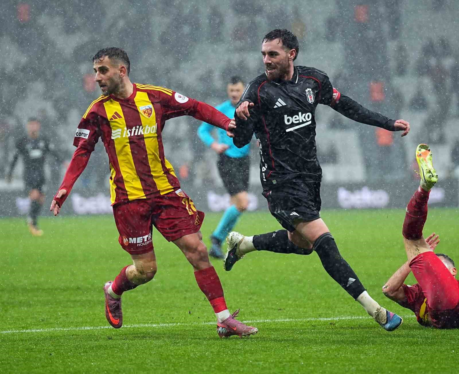 Trendyol Süper Lig: Beşiktaş: 0 - Kayserispor: 0 (İlk yarı)
