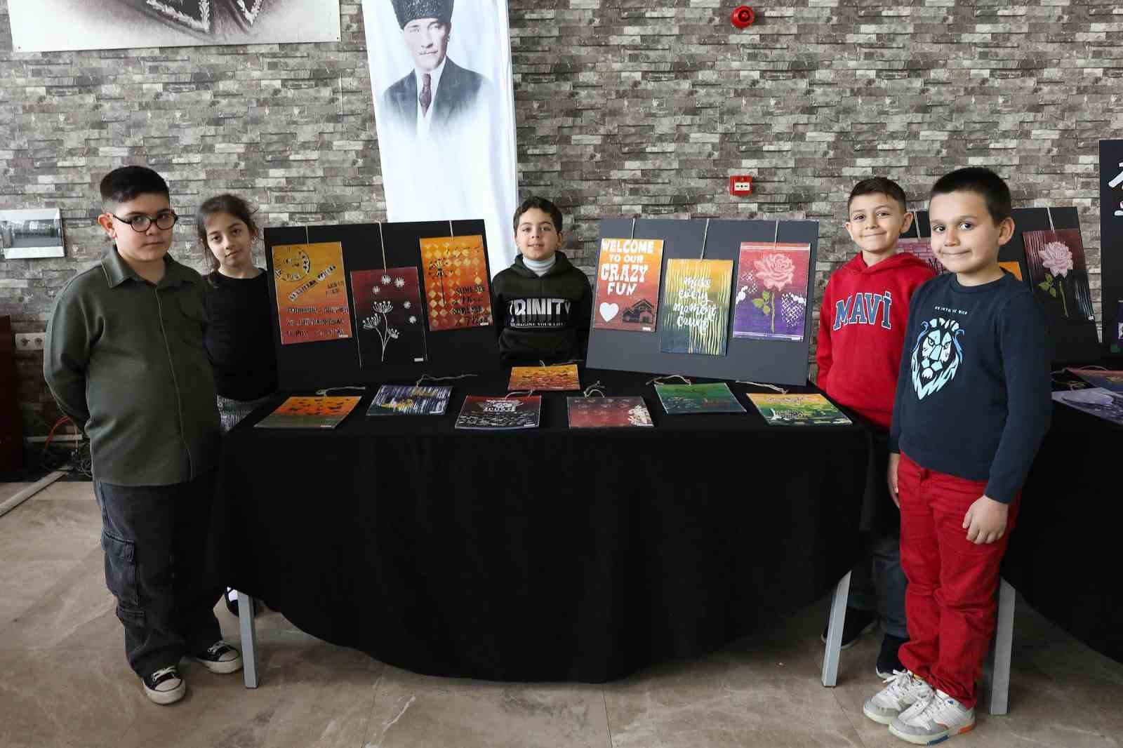 Çocuk eğitim merkezi öğrencilerinden Sanatsal Yolculuk Sergisi