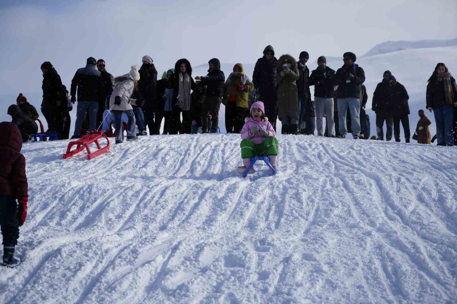 Zigana Kayak Merkezi’nde sömestr tatiliyle birlikte yoğunluk yaşandı