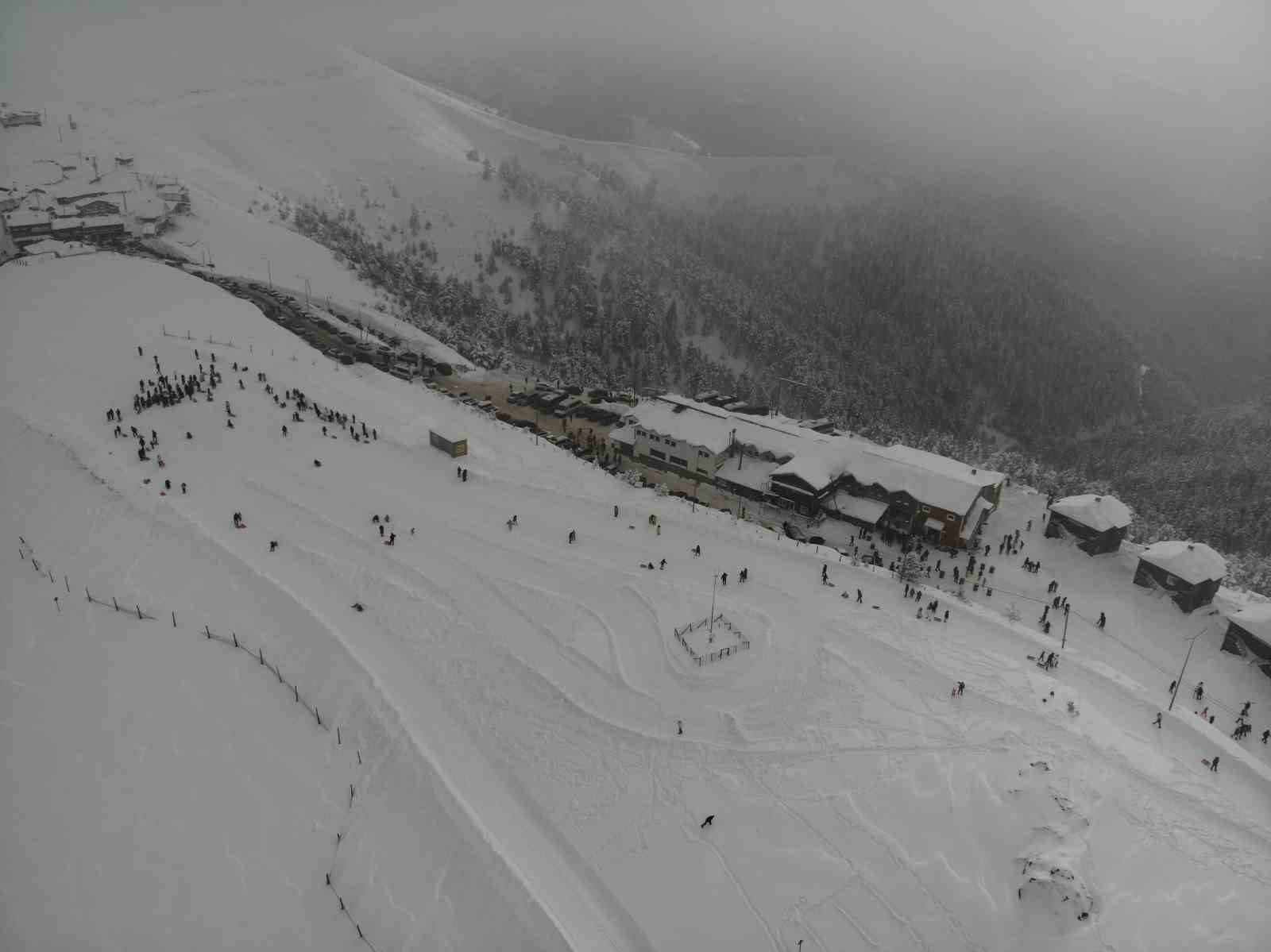 Zigana Kayak Merkezi’nde sömestr tatiliyle birlikte yoğunluk yaşandı