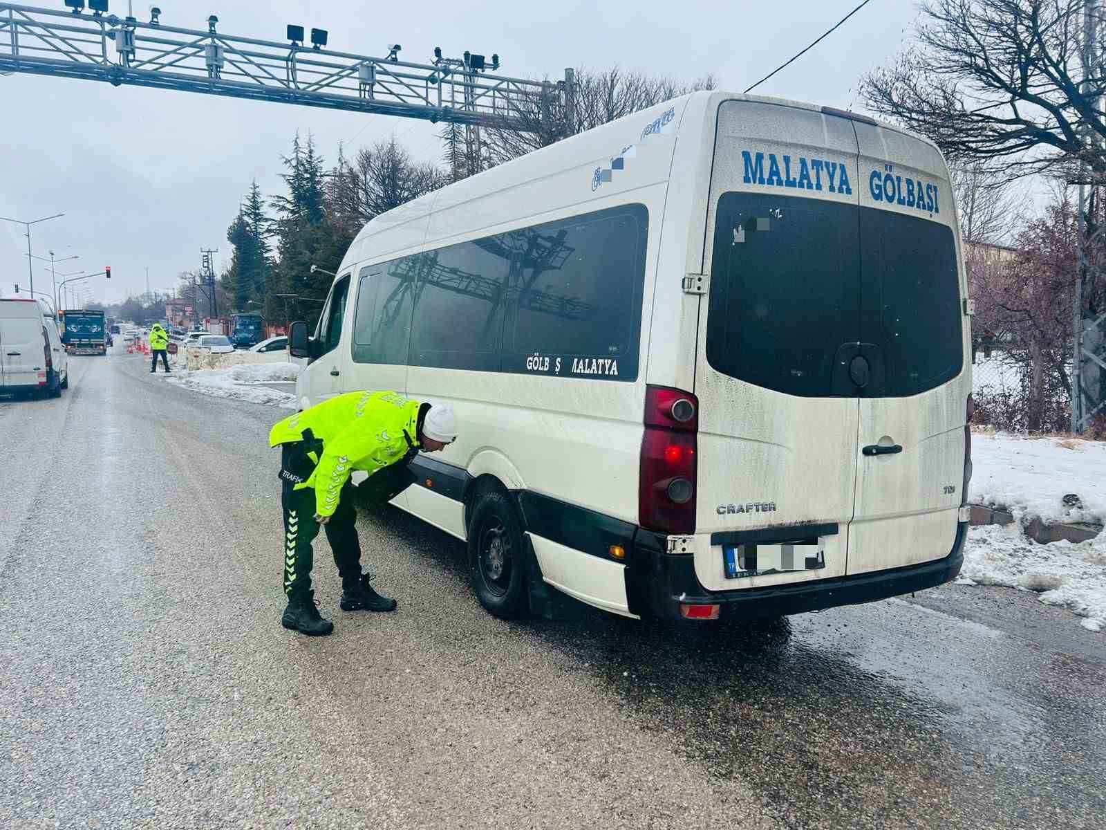 Malatya’da kış lastiği denetimleri artırıldı