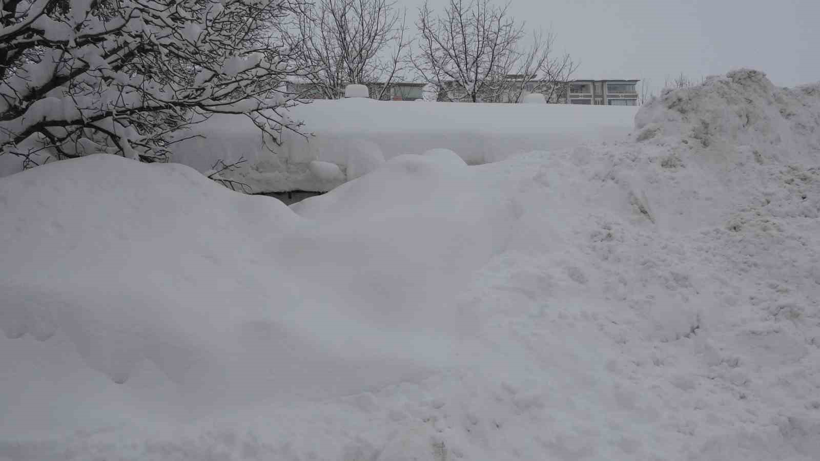 Bitlis’te tek katlı evler kardan kayboldu, 314 köy yolu ise ulaşıma kapandı
