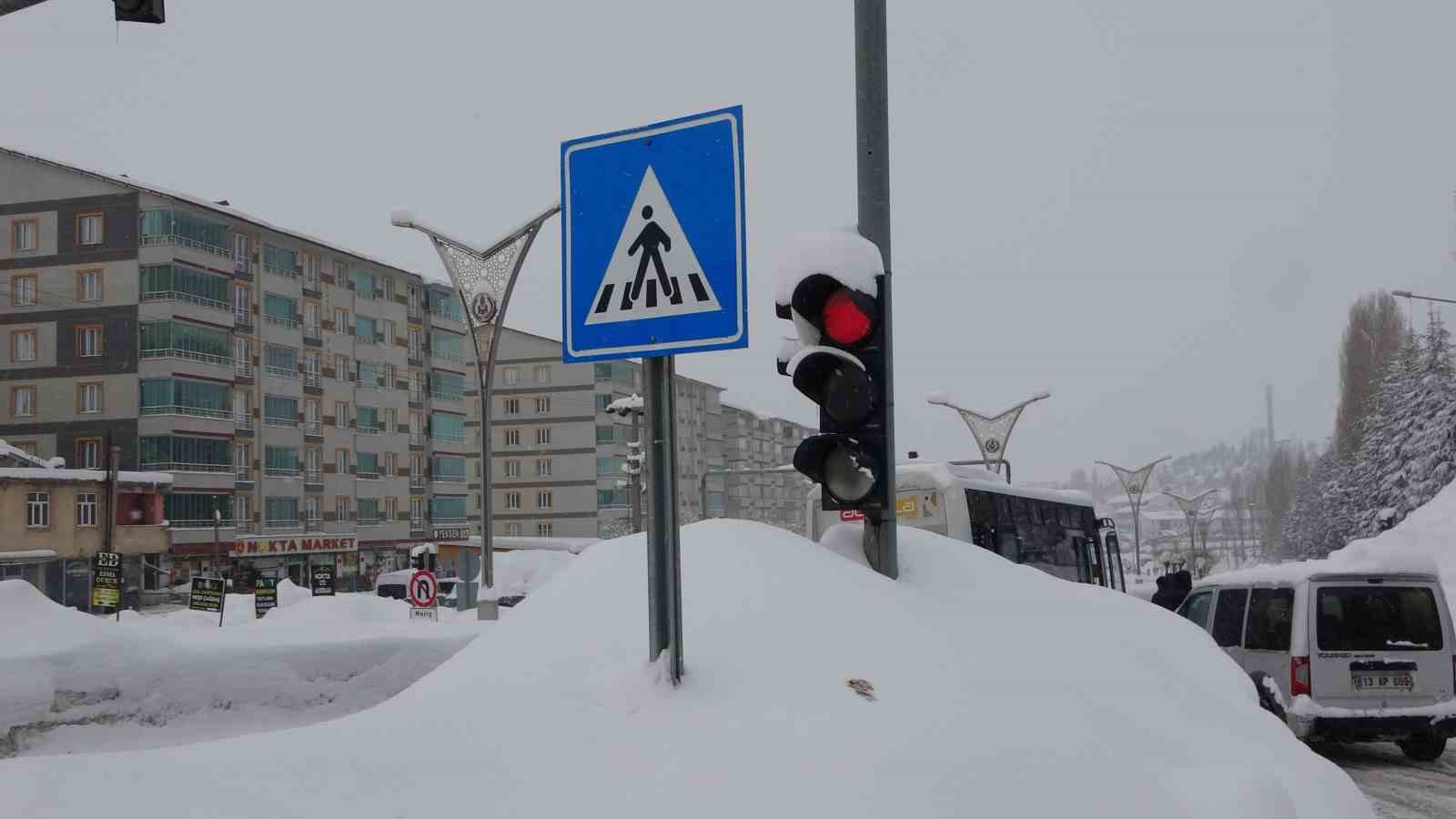 Bitlis’te tek katlı evler kardan kayboldu, 314 köy yolu ise ulaşıma kapandı