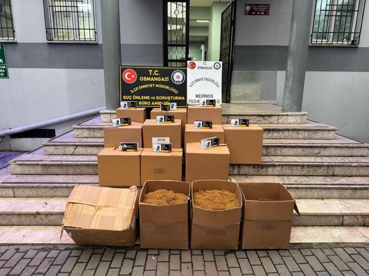 Bursa’da 87 bin 400 adet kaçak makaron sigara ele geçirildi