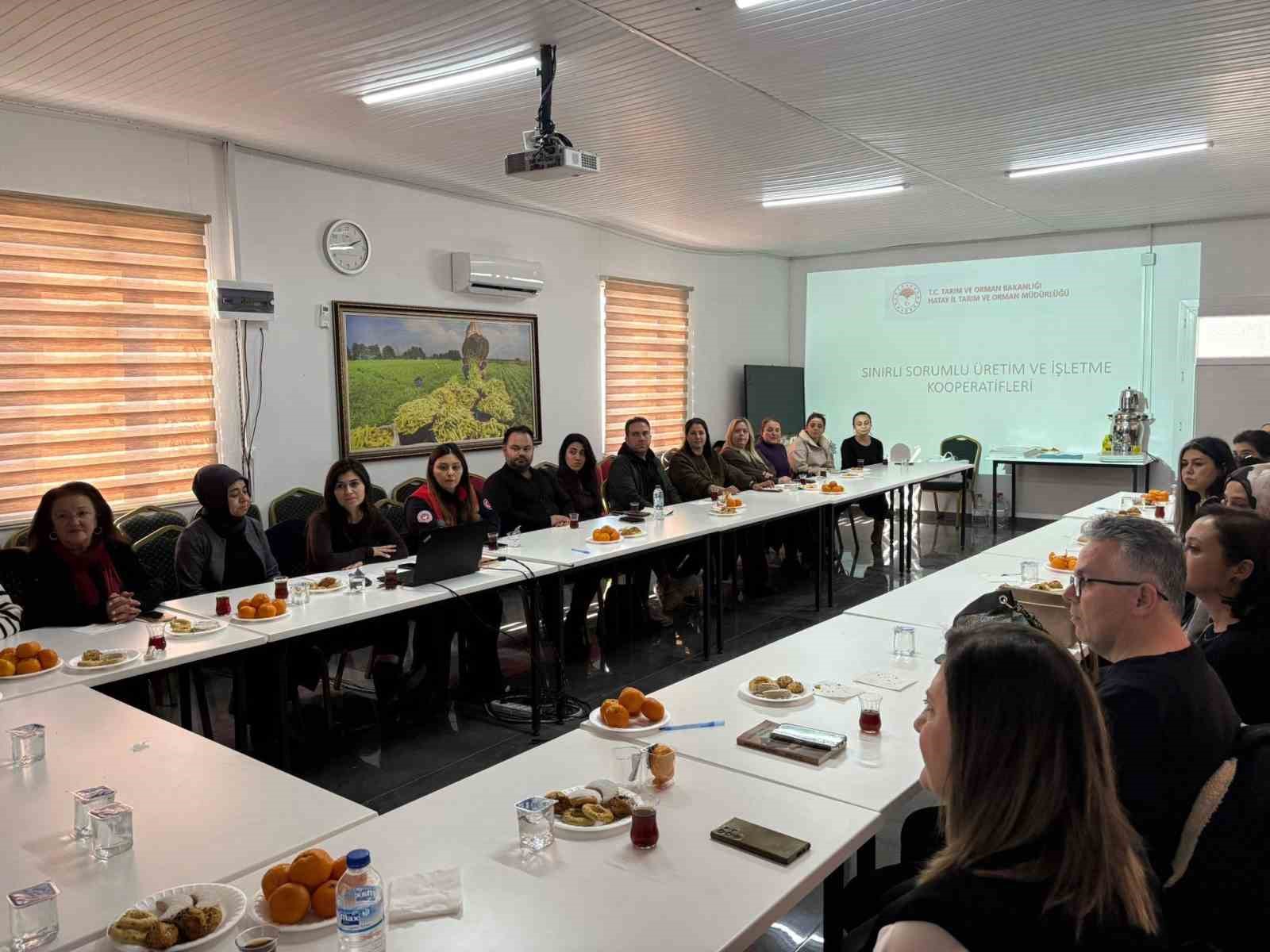 Hatay’da kadın kooperatifleri gıdada sıfır atık konusunda bilgilendirildi