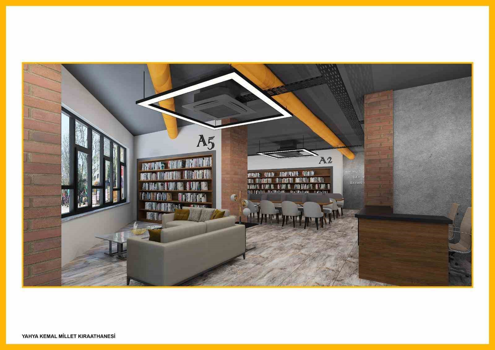 Kağıthane’nin 7’nci Millet Kıraathanesi Yahya Kemal’de yükseliyor