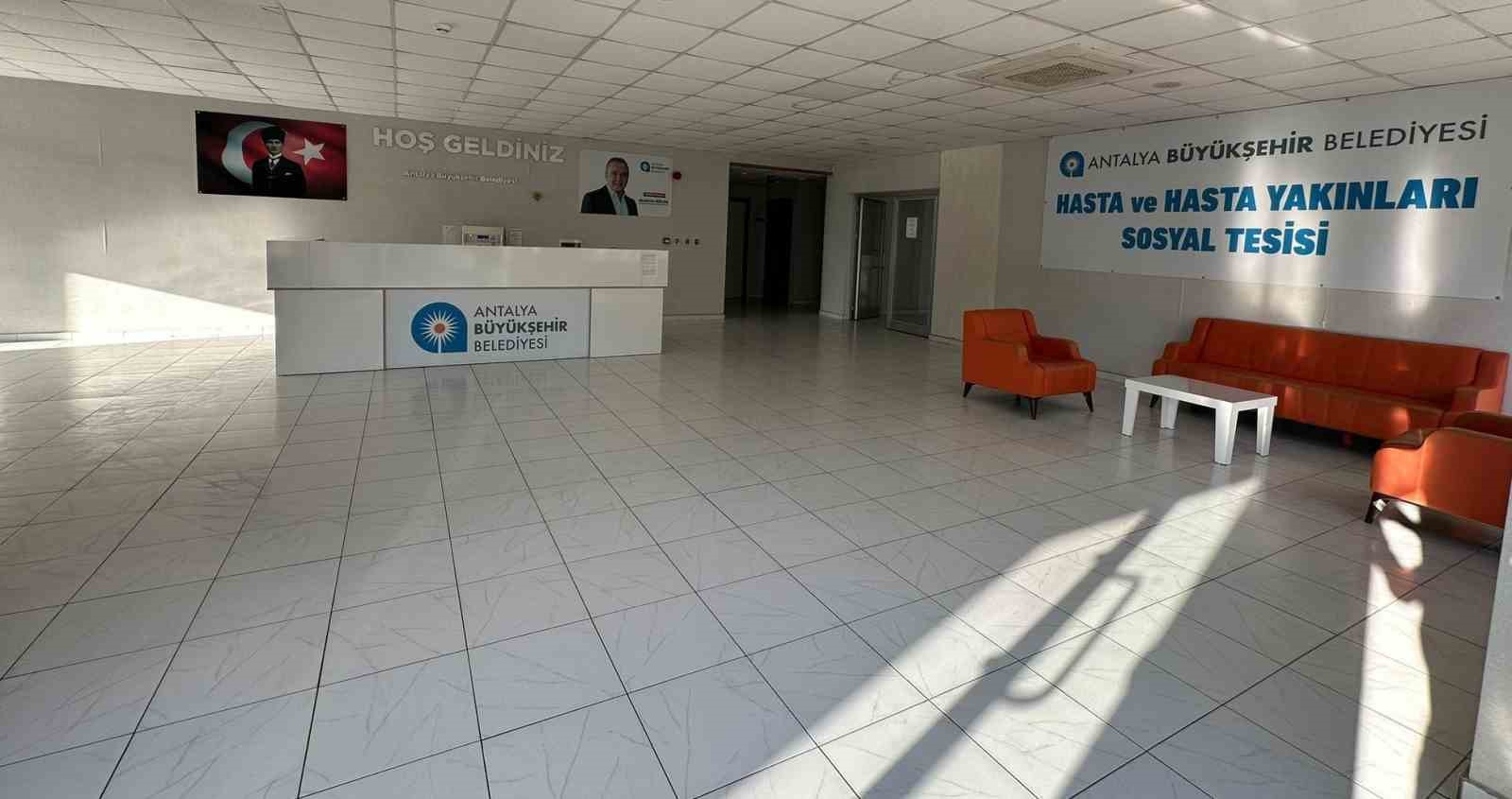 Alanya Hasta ve Hasta Yakınları Sosyal Tesisi 1 yılda bin 376 vatandaşa hizmet verdi