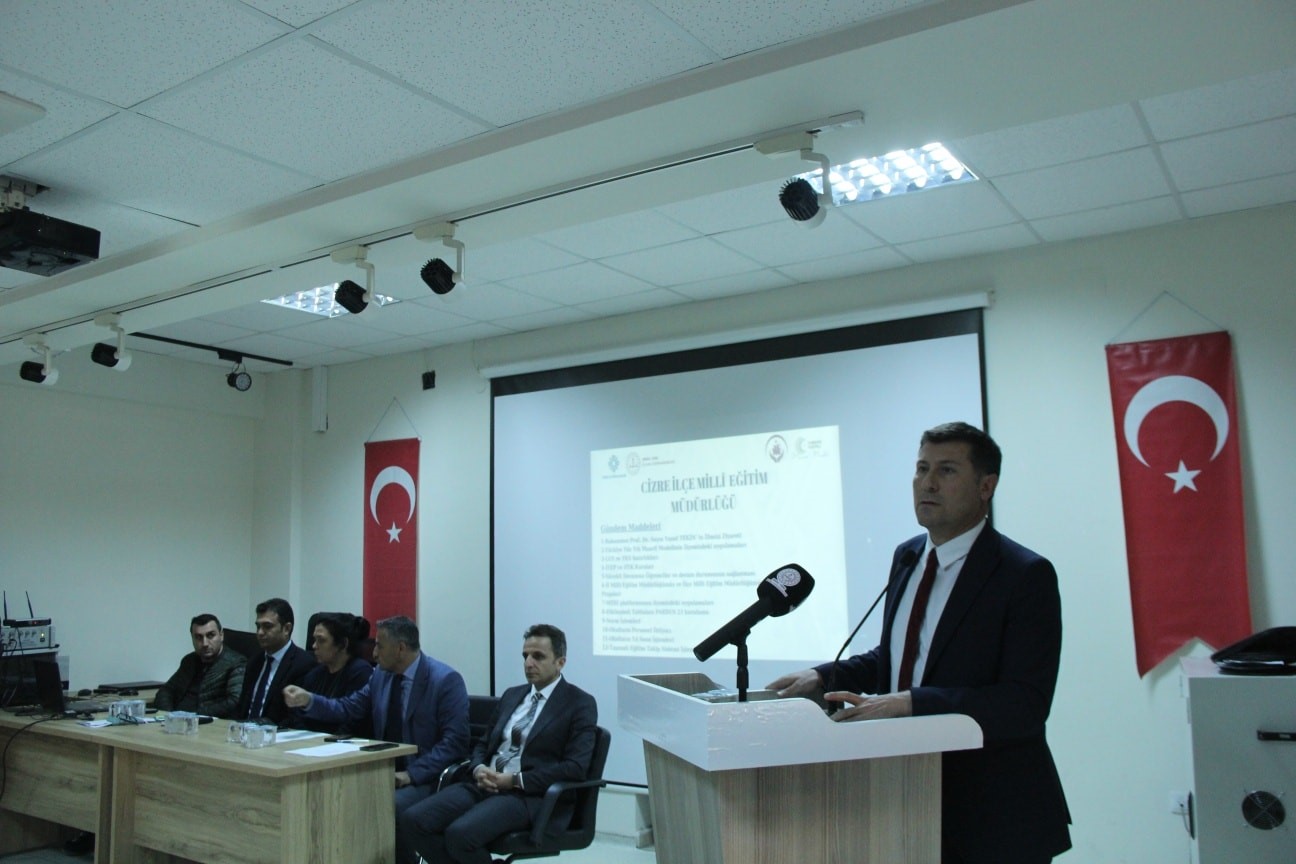 Cizre’de eğitim ve öğretim yılının dönem değerlendirmesi yapıldı