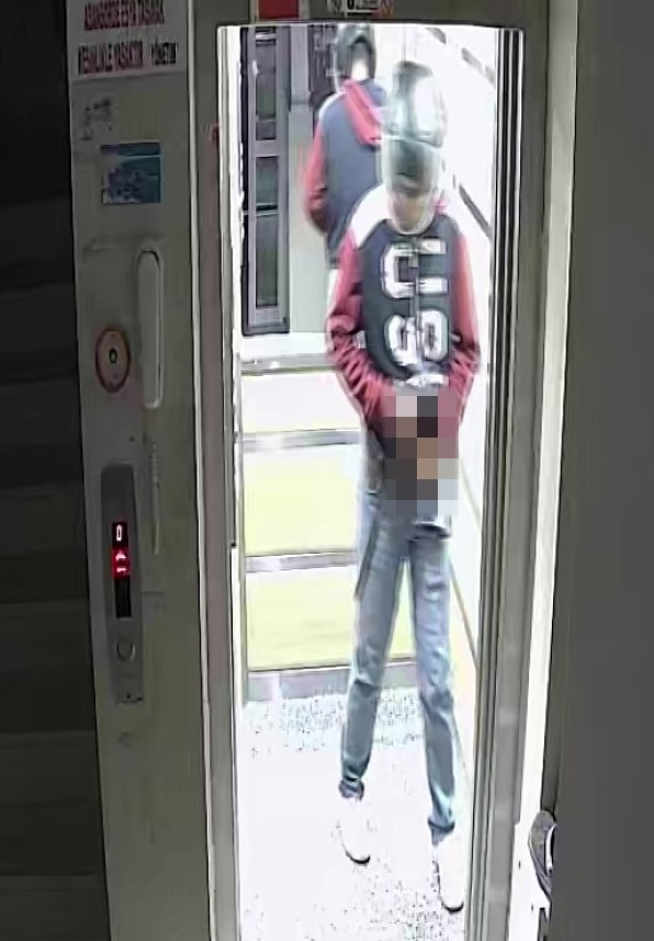 Asansöre idrarını yapıp kuş çalan şüpheli lise öğrencisi çıktı