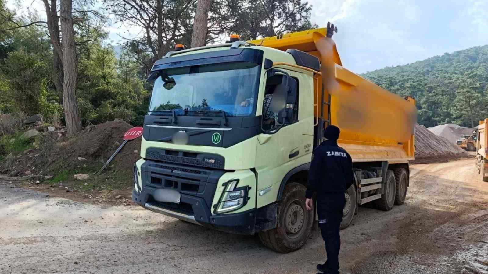 Bodrum’da inşaat atığı dökenlere 418 bin Türk Lirası cezai işlem