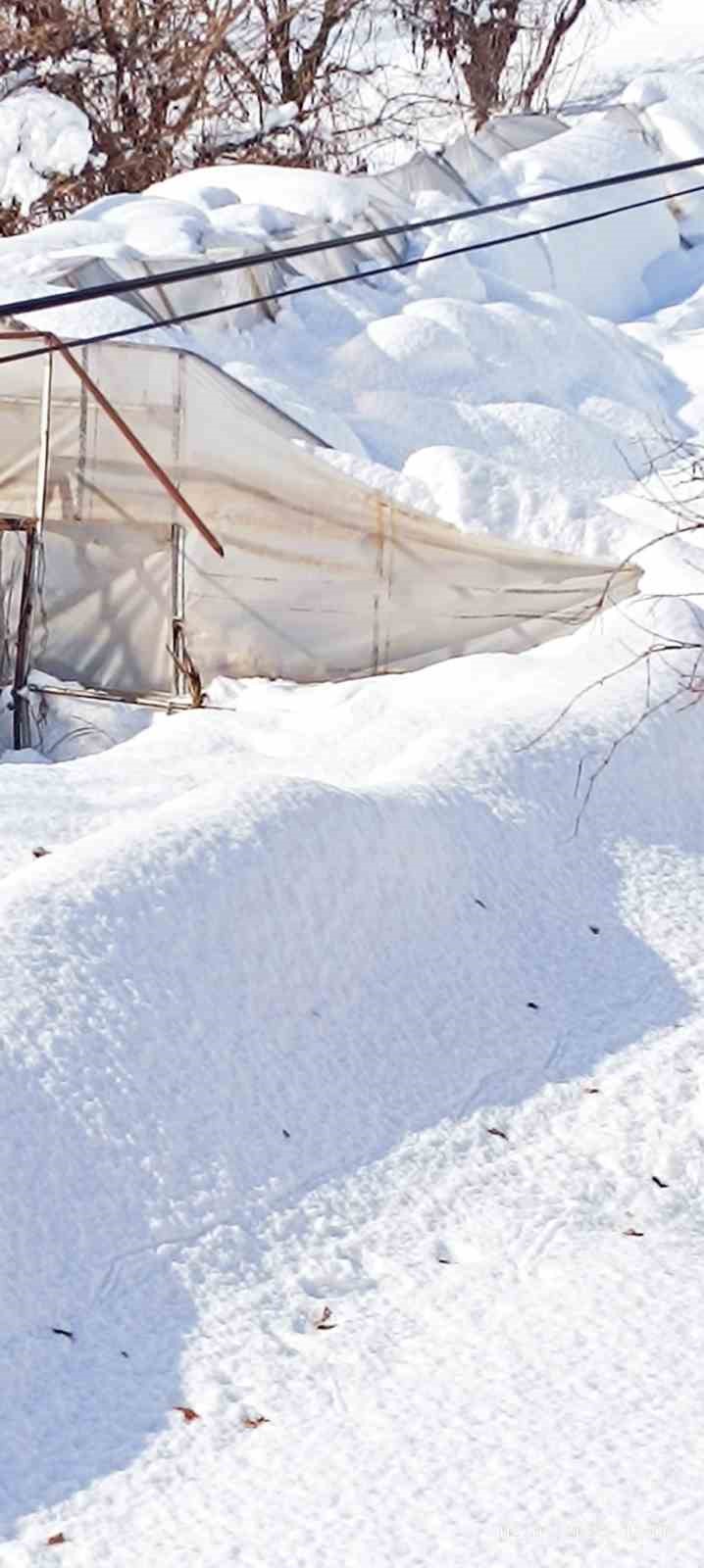 Hakkari’de kar seraları çökertti
