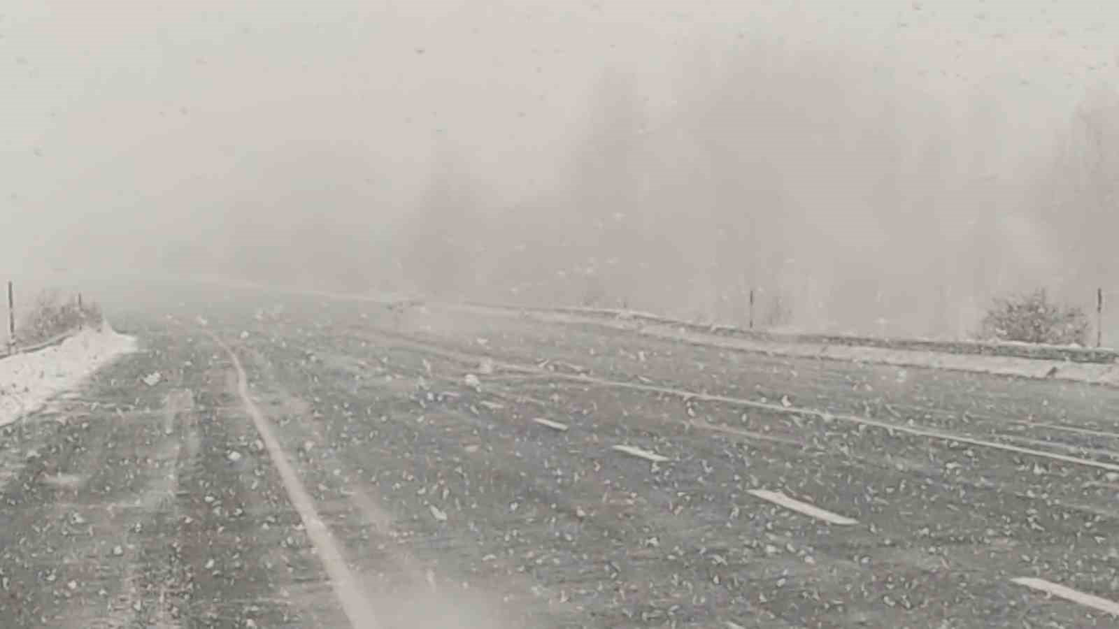 Kar yağışı Van-Bitlis yolunda etkili oluyor