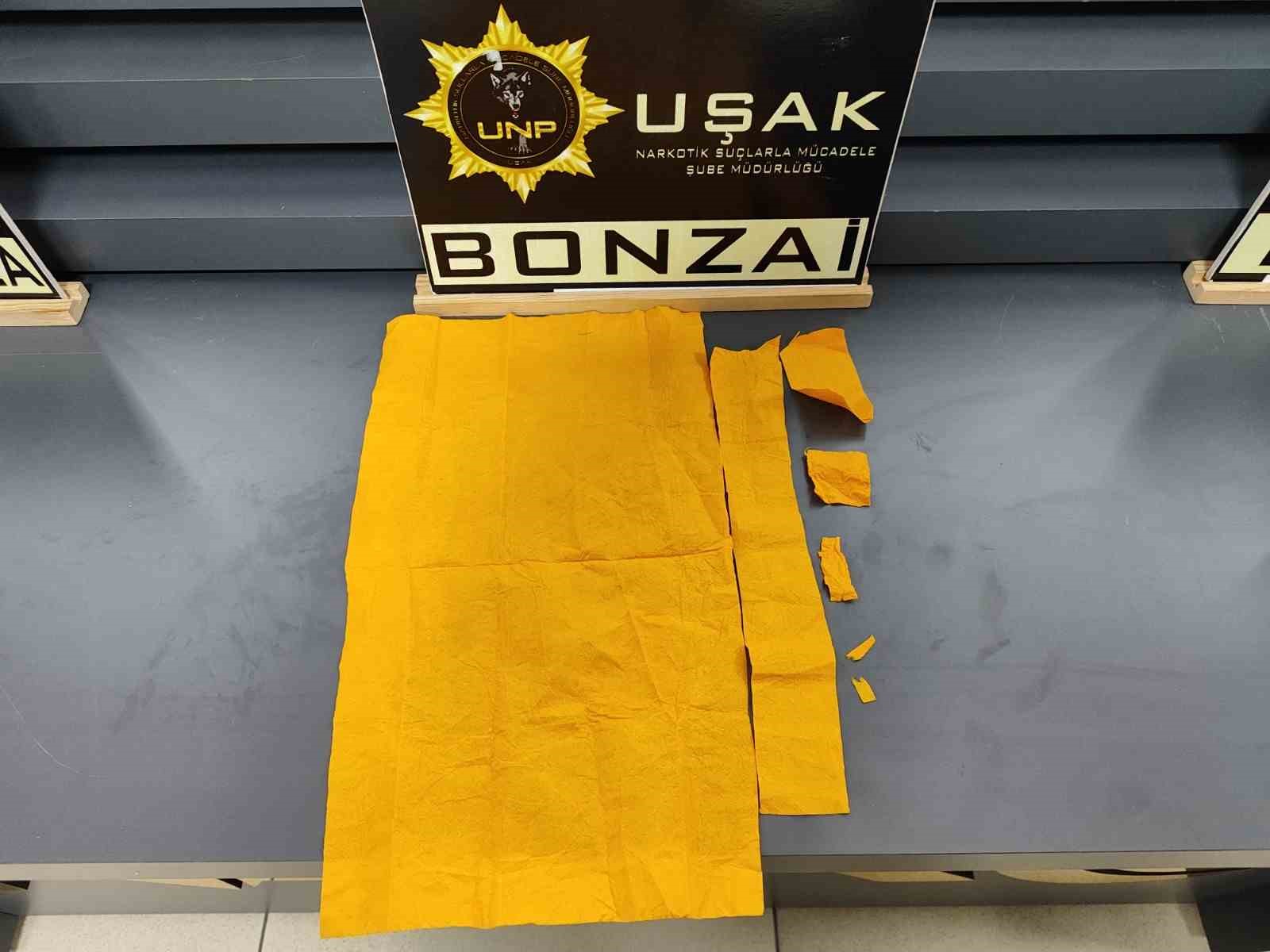 Uşak’ta çok sayıda uyuşturucu madde ele geçirildi