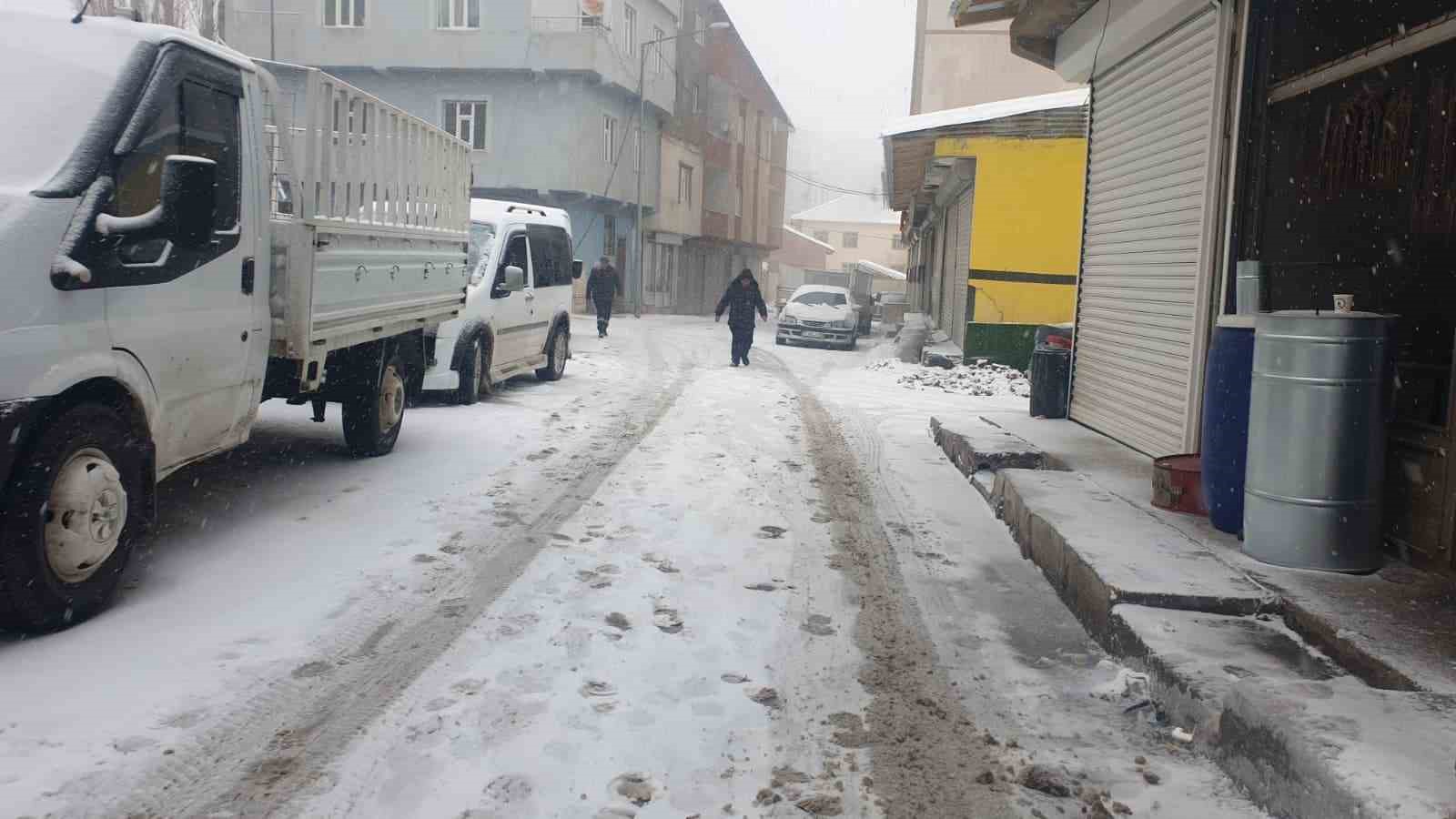 Başkale’de kar yağışı başladı