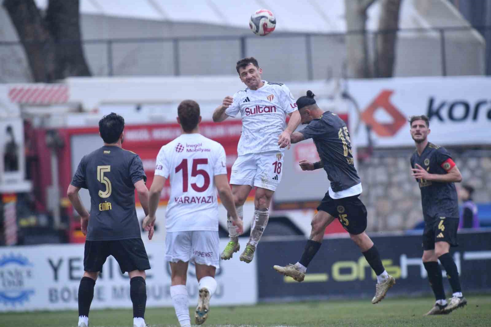 TFF 2. Lig: Sultan Su İnegölspor: 1 - Batman Petrolspor: 1