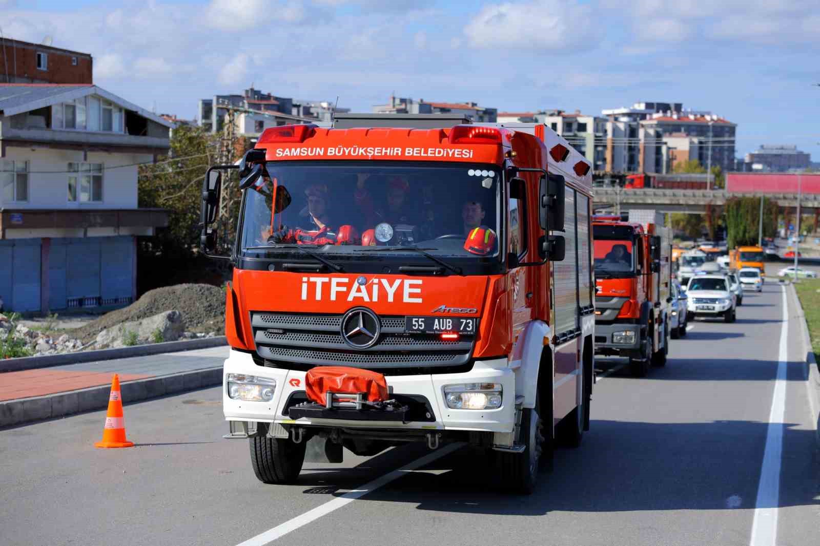 Samsun itfaiyesi 5 bin 119 can kurtardı