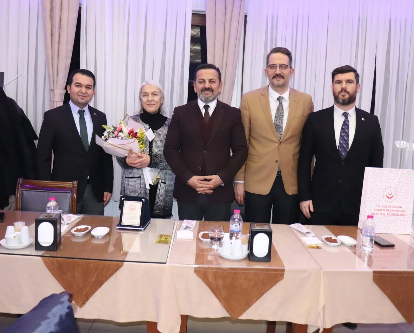 Bilecik’te şehit yakını personele veda yemeği