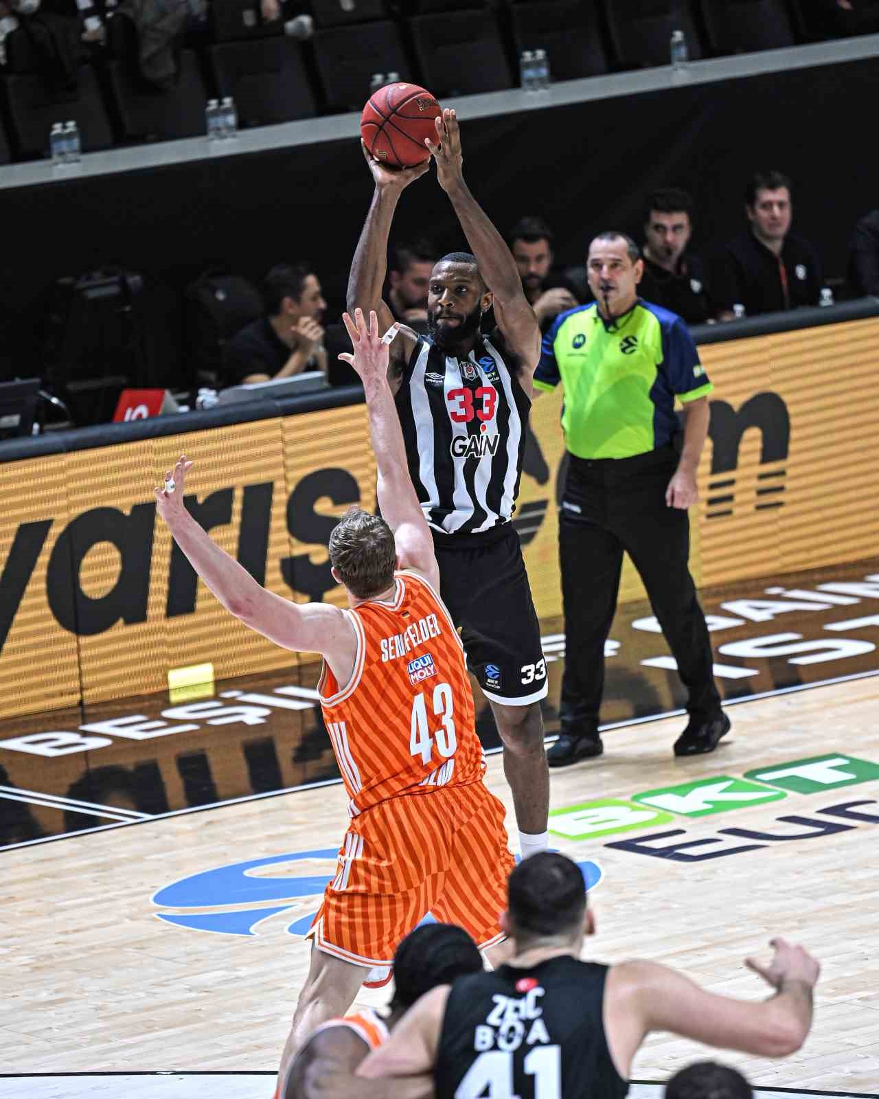Eurocup: Beşiktaş: 97 – Ratiopharm Ulm: 76