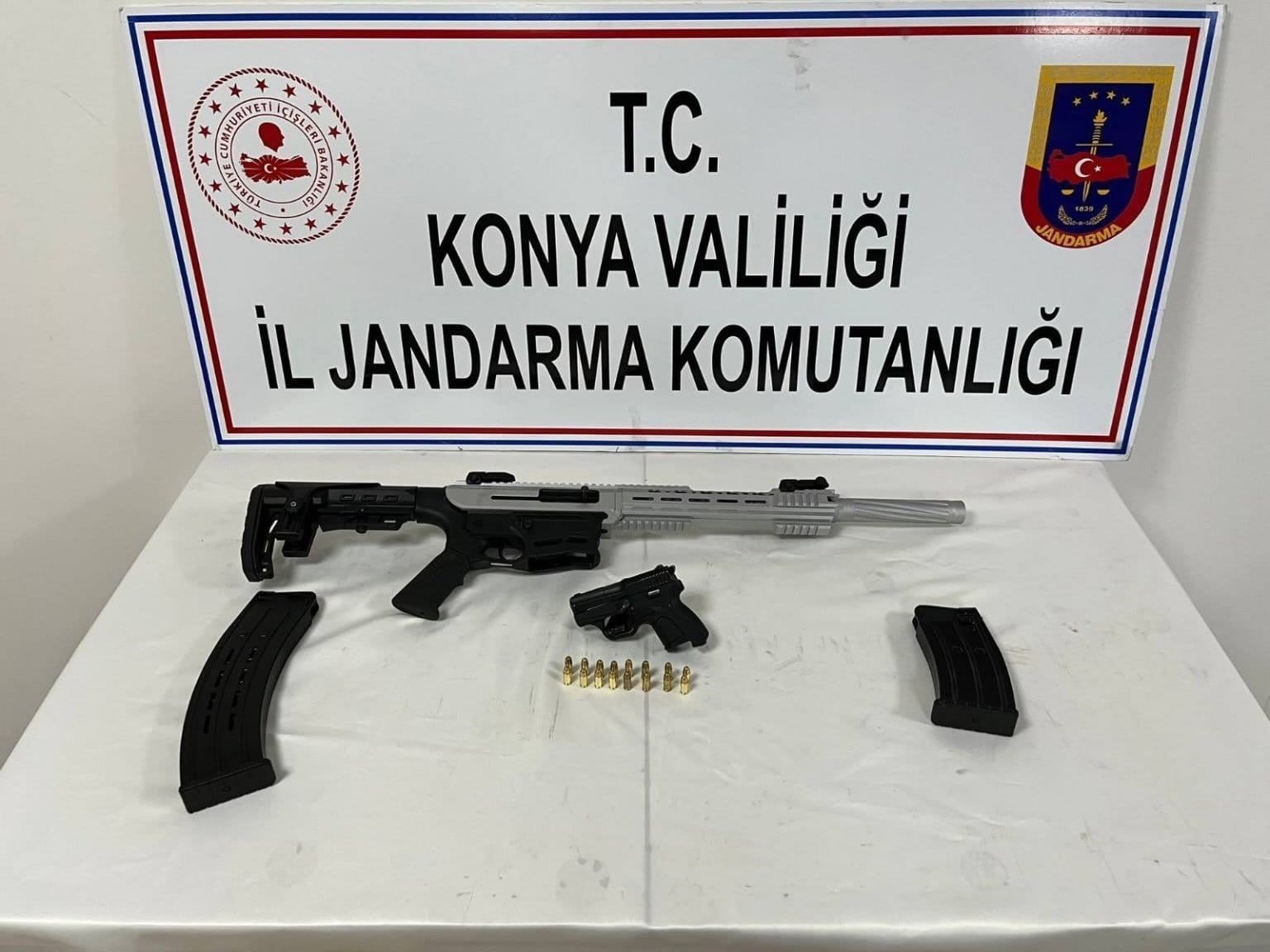 Konya’da silah operasyonu: 2 tutuklama