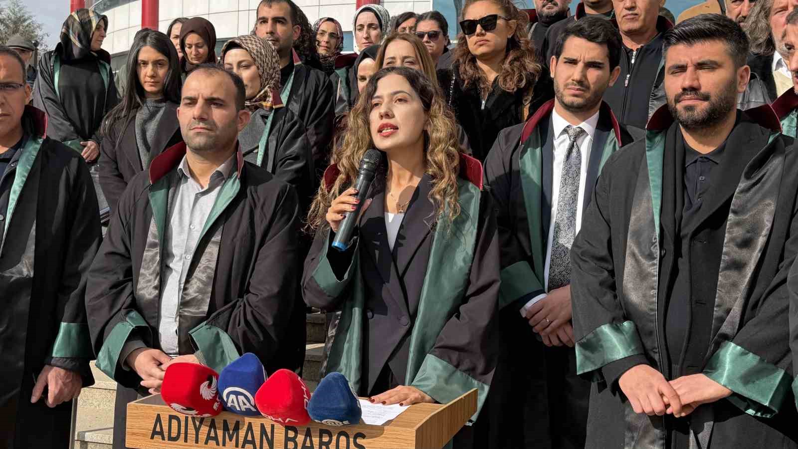 Adıyaman Barosu’ndan avukatlara yönelik saldırılara karşı açıklama