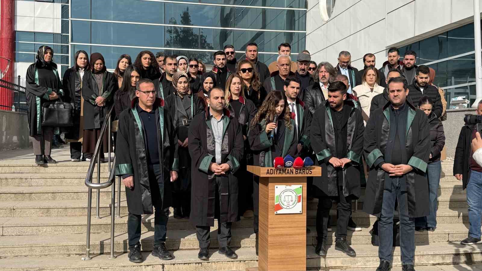 Adıyaman Barosu’ndan avukatlara yönelik saldırılara karşı açıklama