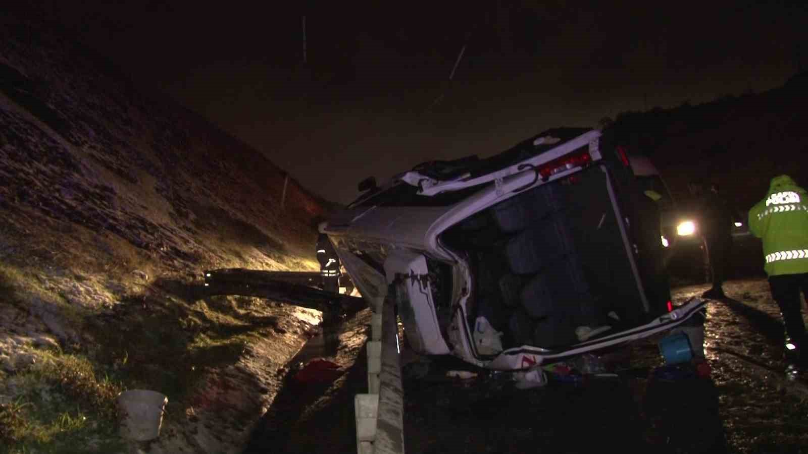 Kuzey Marmara Otoyolu’nda kar yağışı kaza getirdi: 11 yaralı