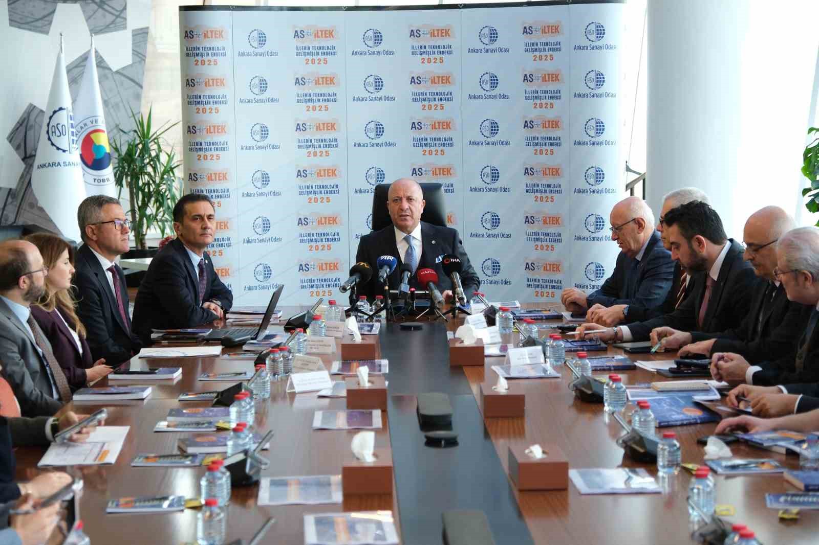 İllerin teknolojik gelişmişlik endeksinde ilk sırada Ankara, ikinci sırada İstanbul yer aldı