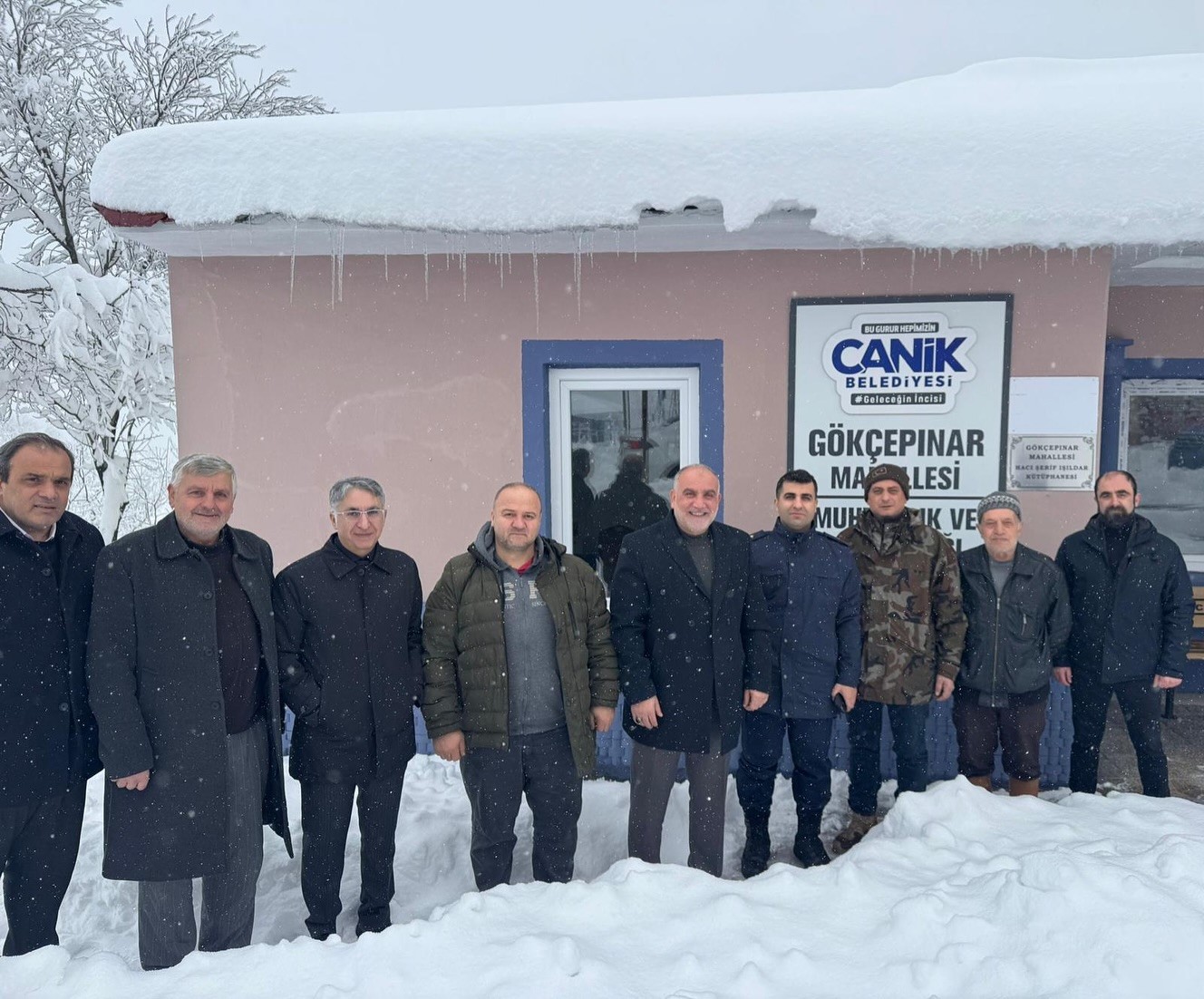Canik’te kar mesaisi: Kaymakam Aydın ve Başkan Sandıkçı sahada
