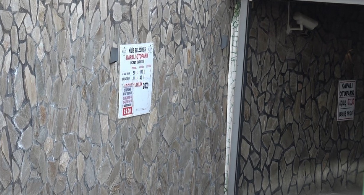 Kilis Belediyesine ait kapalı otoparkta yüzde 100 zam