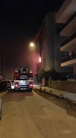 Alanya’da animasyoncuların kaldığı personel lojmanında yangın paniği