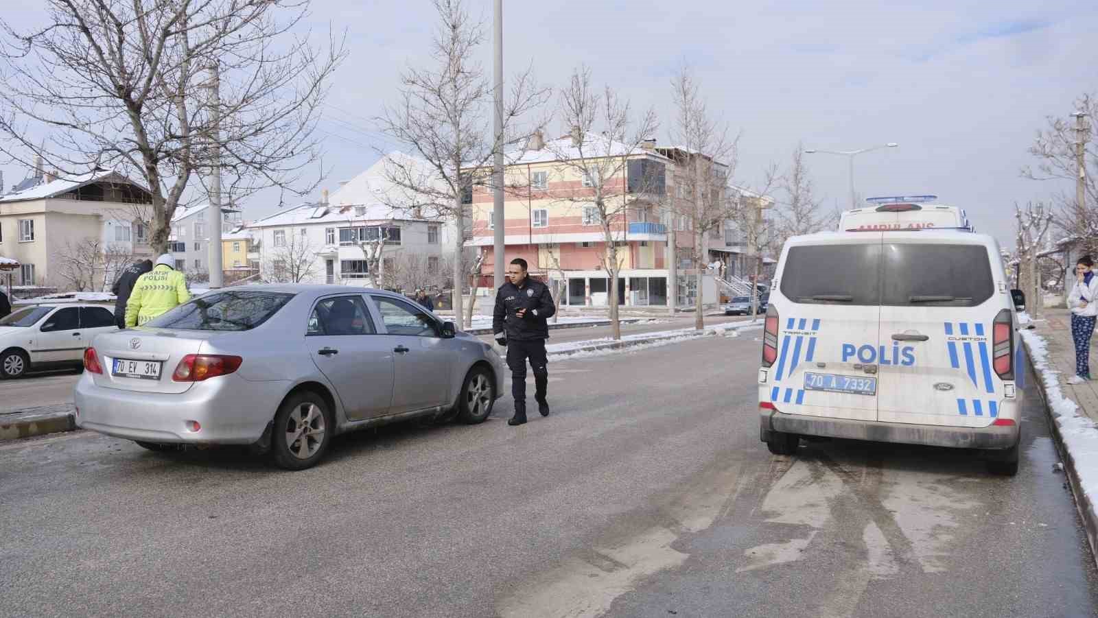 Karaman’da otomobille motokurye çarpıştı: 1 yaralı