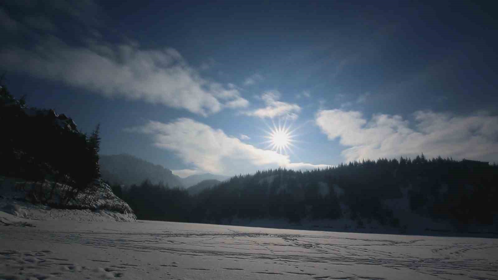Afyonkarahisar’da kış manzarası havadan görüntülendi