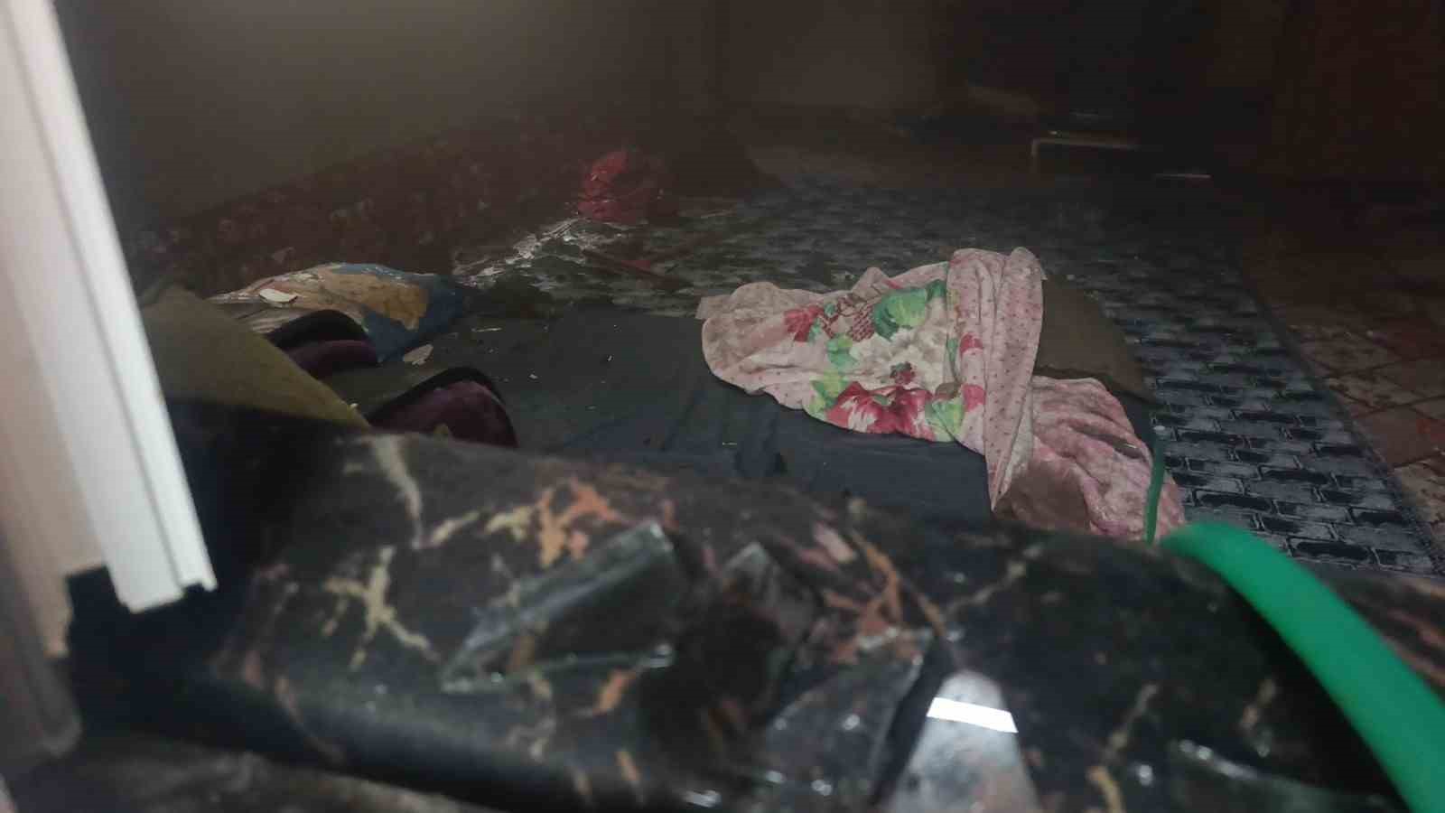 Manavgat’ta sobadan çıkan yangın korkuttu