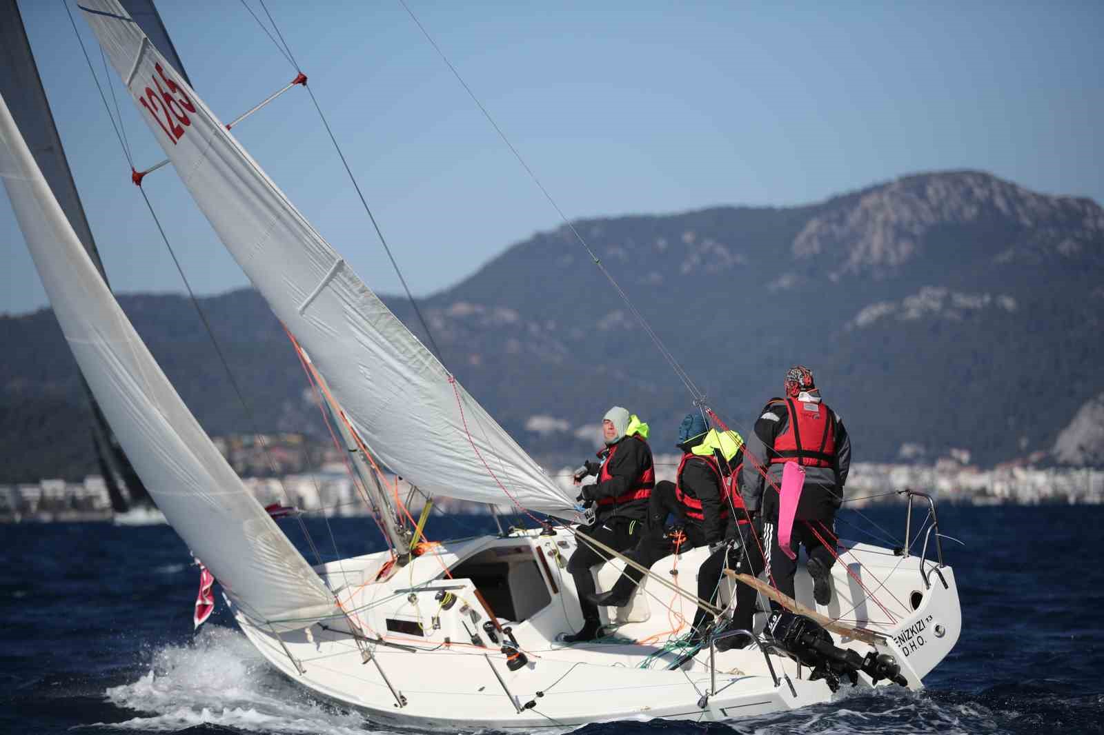 Marmaris Körfezi’nde yine yelkenler fora oldu