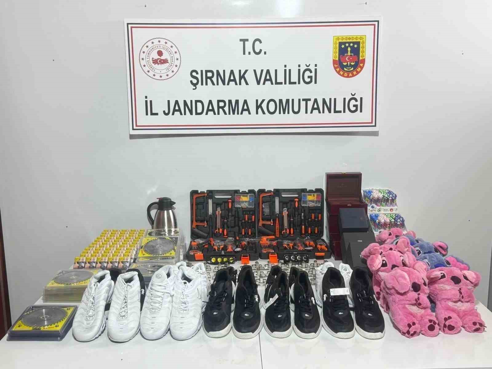 Şırnak’ta 34 milyonluk kaçak ürün ele geçti