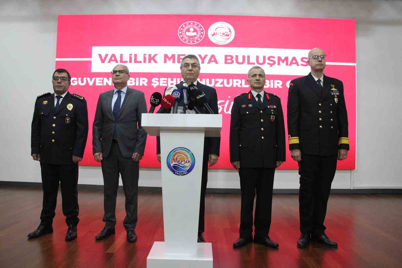 Vali Toros açıkladı: Mersin’de suç oranları düştü, aydınlatma oranı yüzde 99,6’ya yükseldi