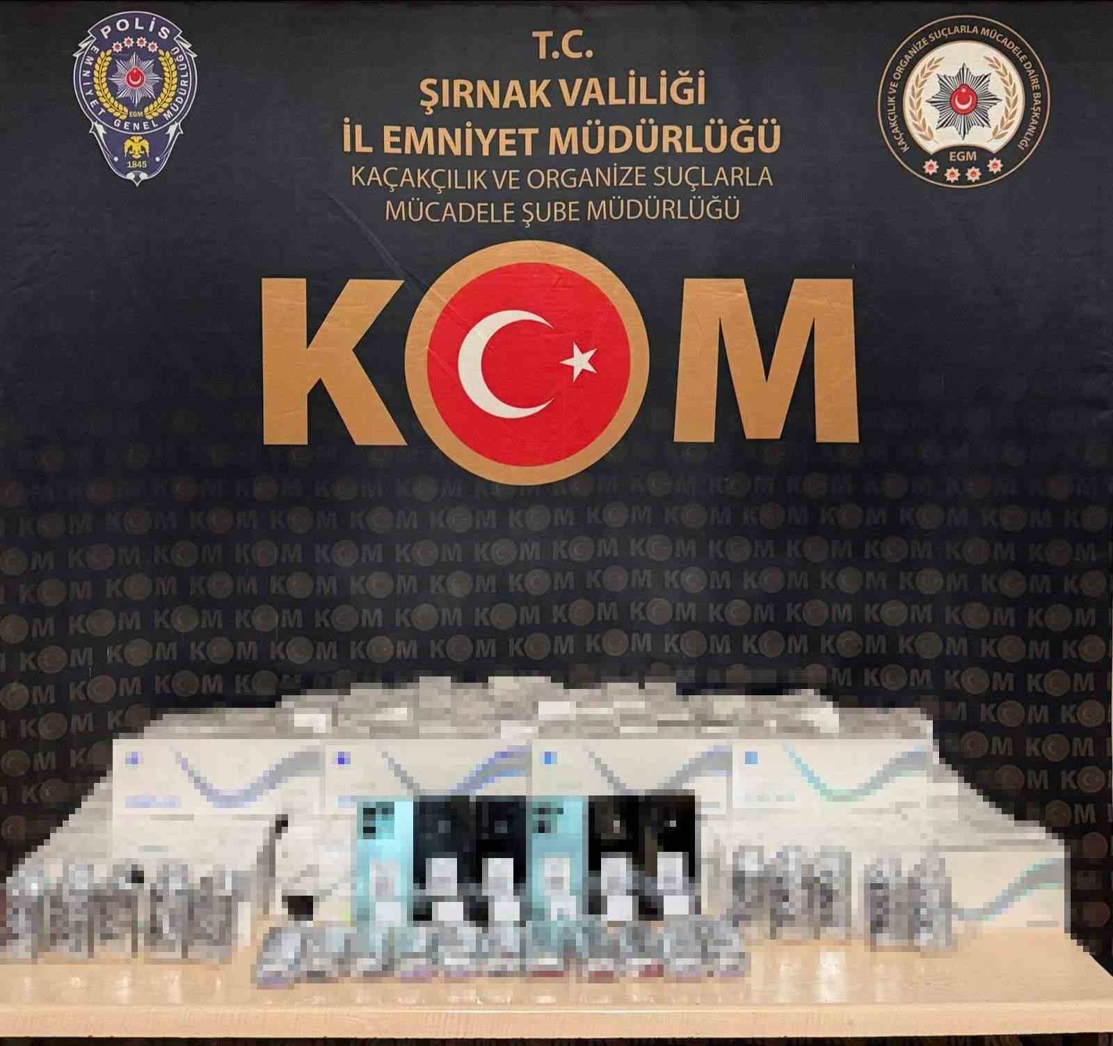 Şırnak’ta silah, uyuşturucu ve milyonluk kaçak mal ele geçirildi