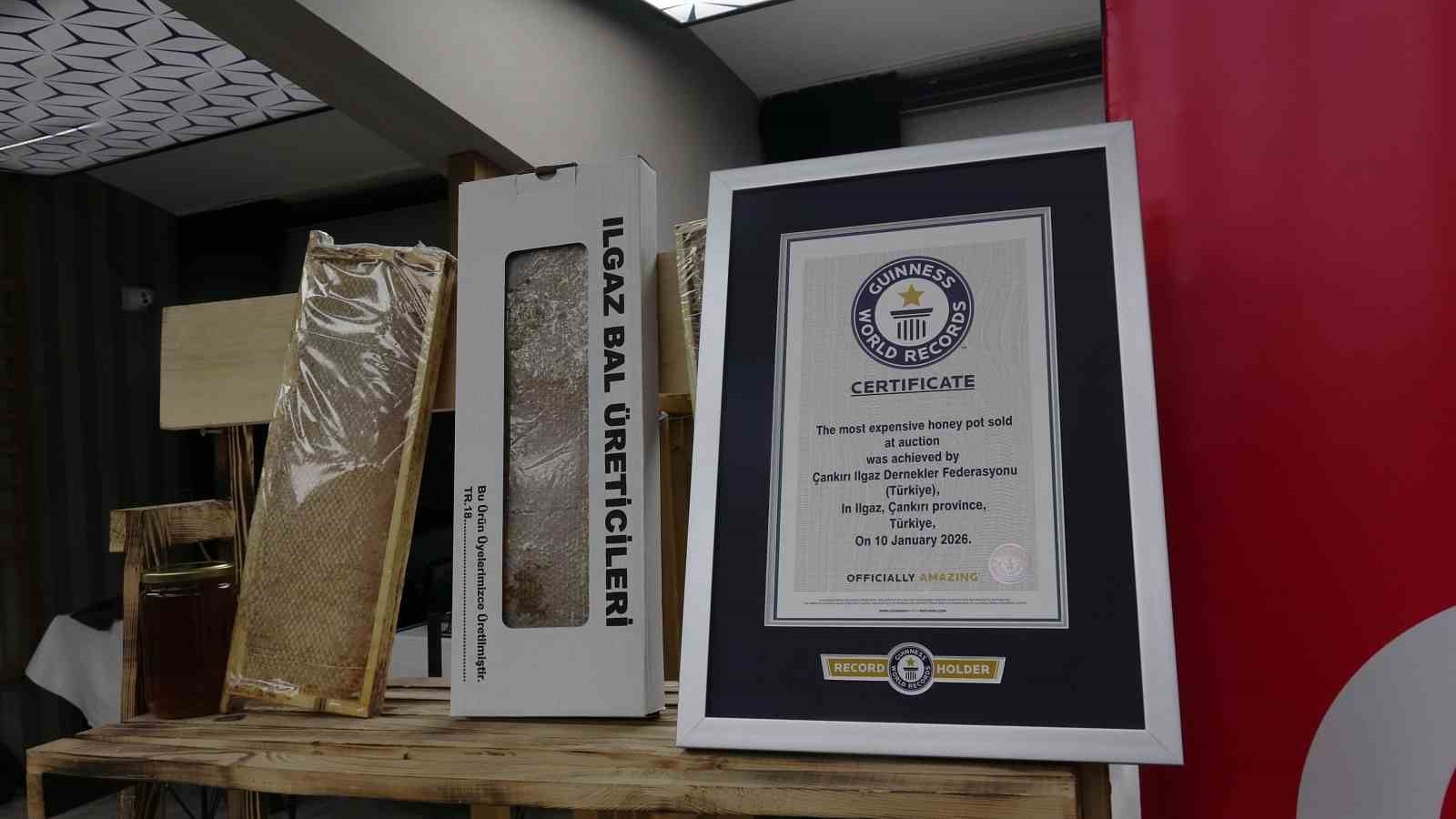 Ilgaz balı dünyanın en pahalı balı olarak Guinness Rekorlar Kitabı’na girdi