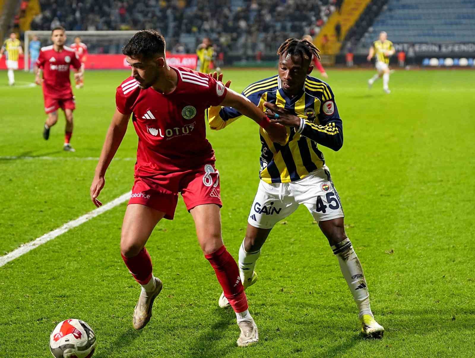 Ziraat Türkiye Kupası: Beyoğlu Yeni Çarşı: 0 - Fenerbahçe: 1 (Maç sonucu)