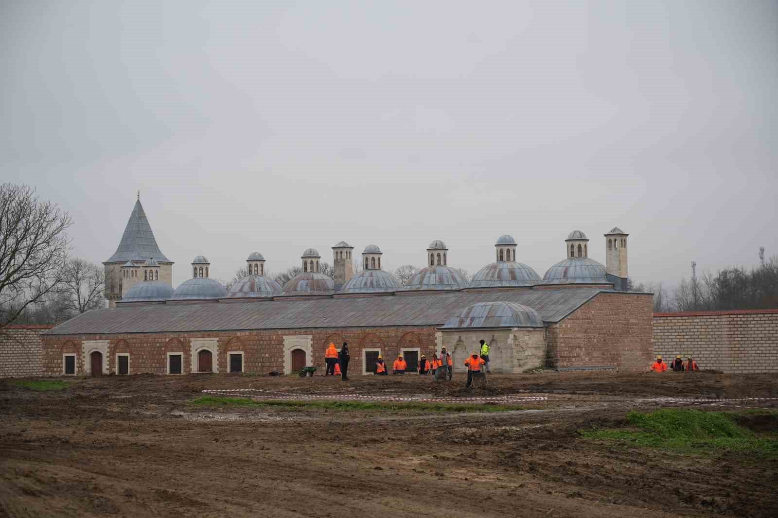 Ecdat mirası Edirne Saray’ında çalışmaların yarısı tamamlandı