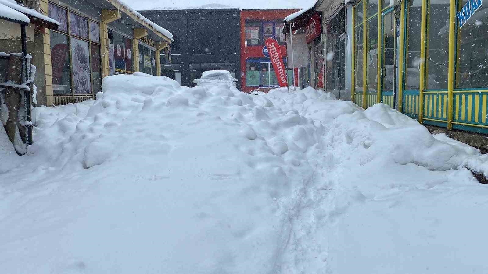 Karlıova’da kar yağışı başladı