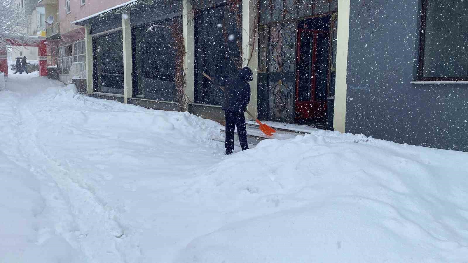 Karlıova’da kar yağışı başladı