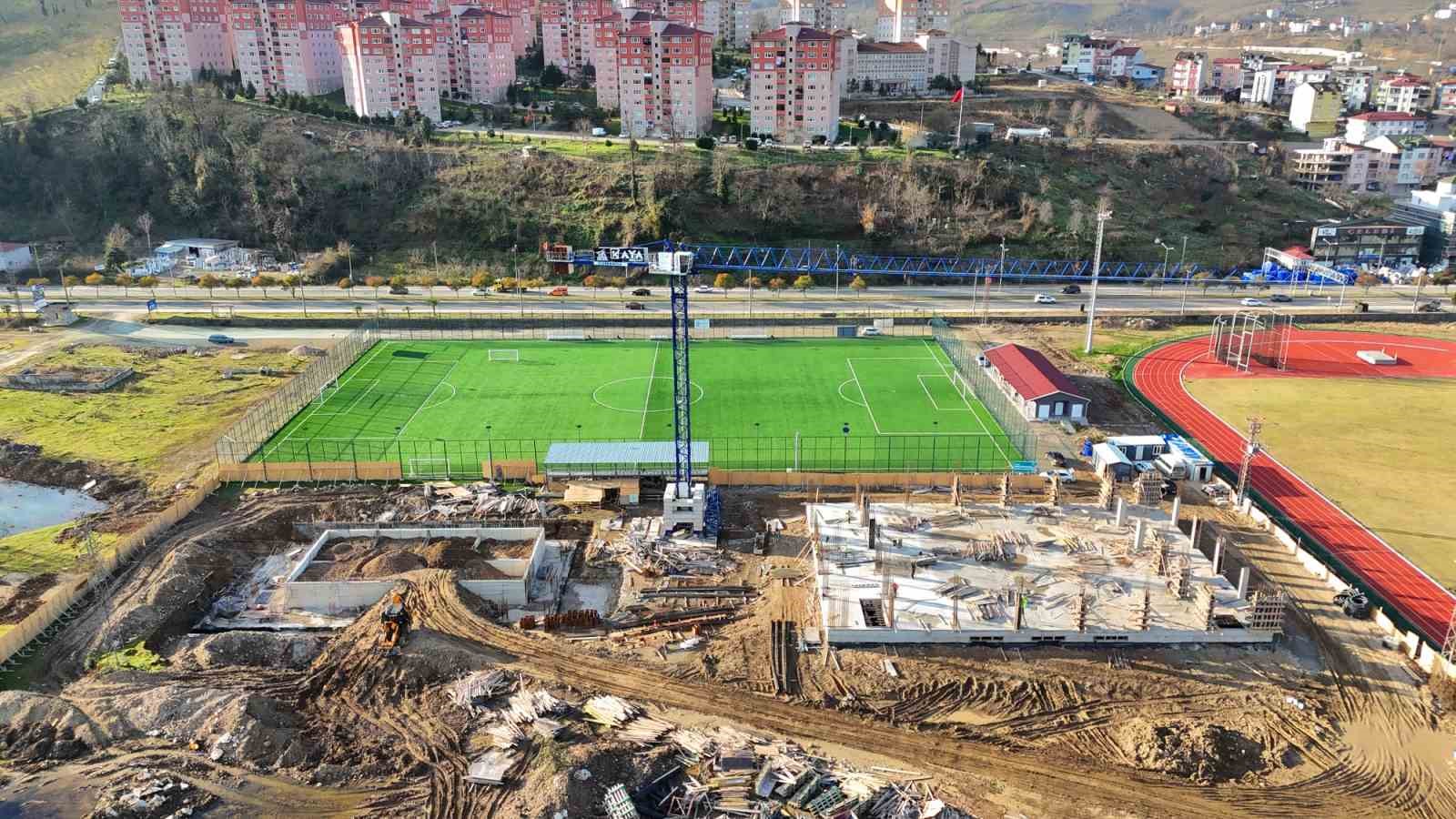 Ordu’da modern spor kompleksi inşaatı yükseliyor