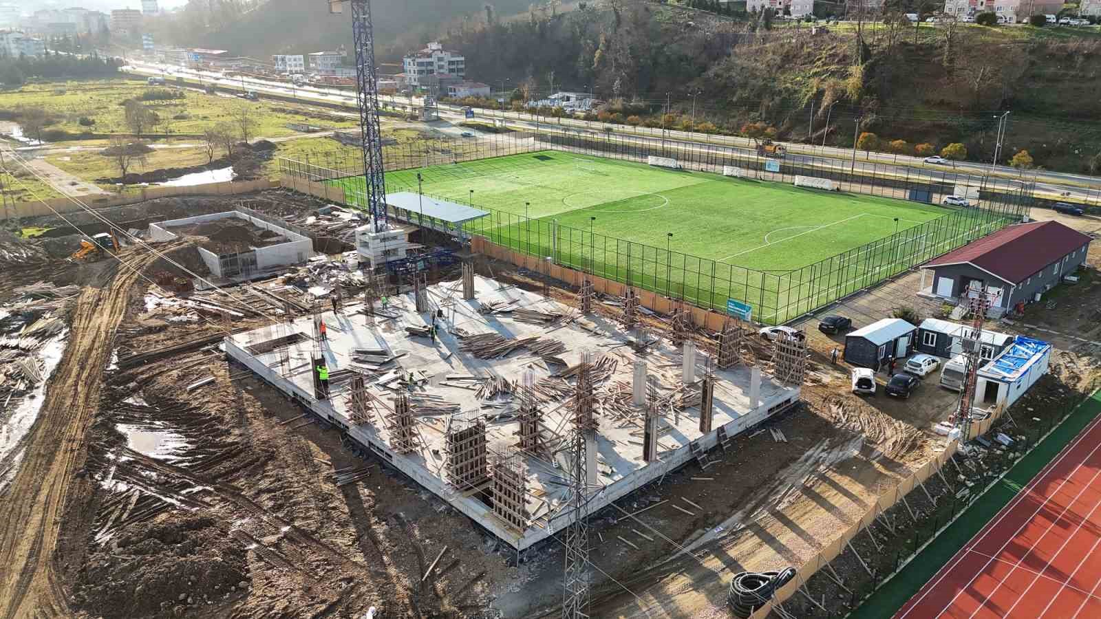 Ordu’da modern spor kompleksi inşaatı yükseliyor
