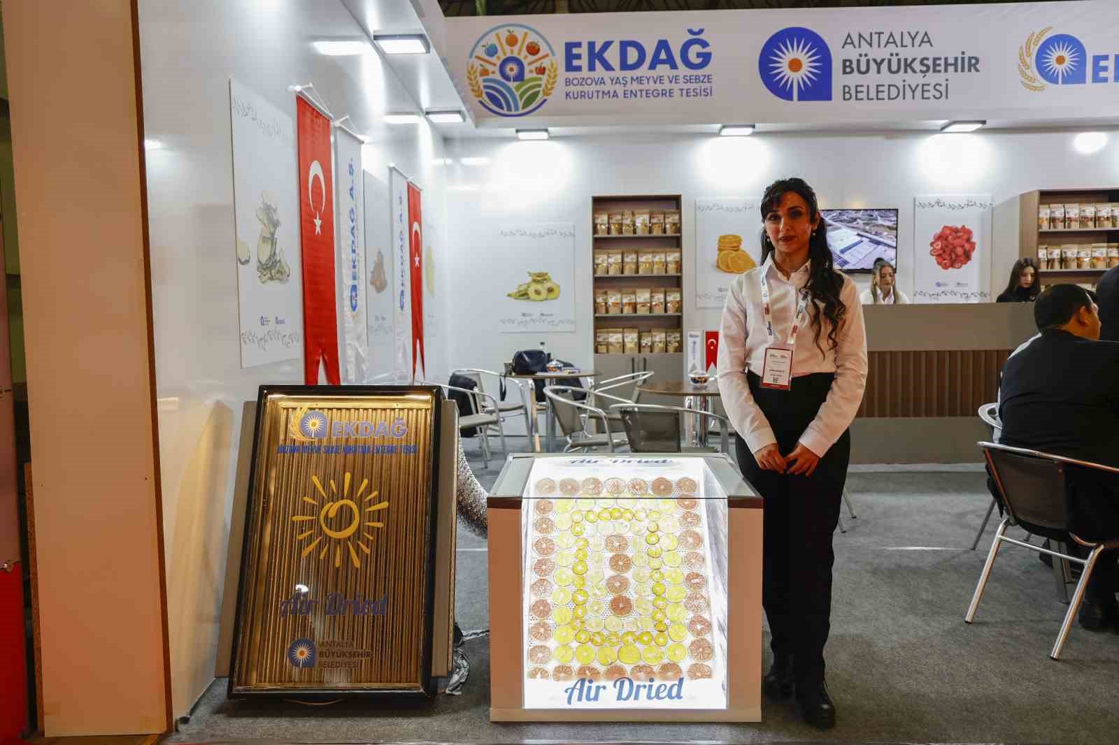 EKDAĞ’ın kurutma tesisinde üretilen ürünler fuarda tanıtıldı