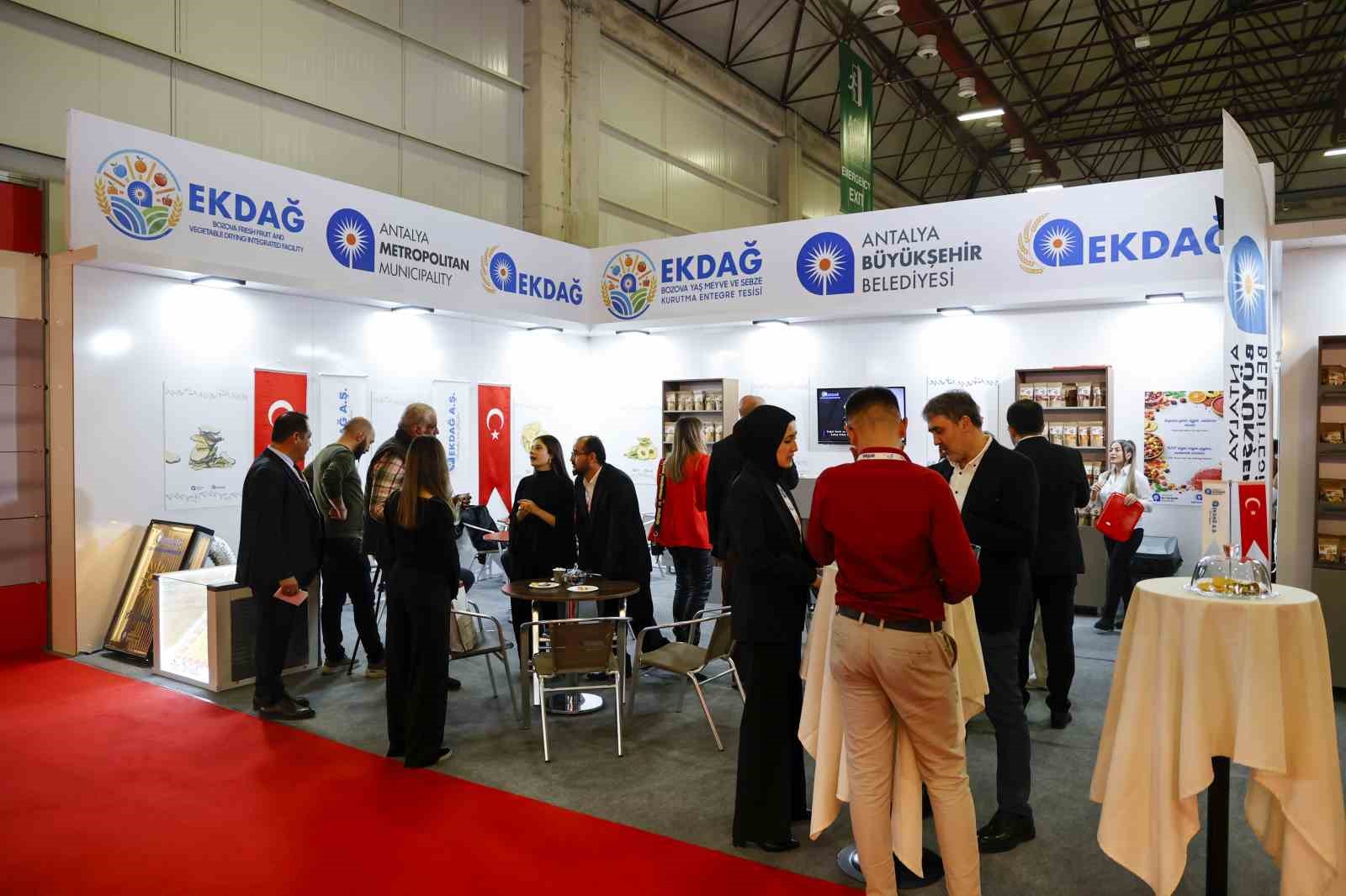 EKDAĞ’ın kurutma tesisinde üretilen ürünler fuarda tanıtıldı
