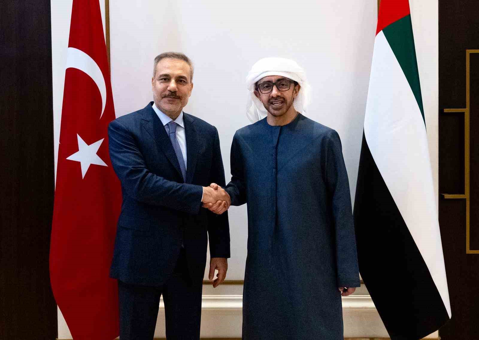 Dışişleri Bakanı Fidan, BAE’li mevkidaşı Al Nahyan ile görüştü