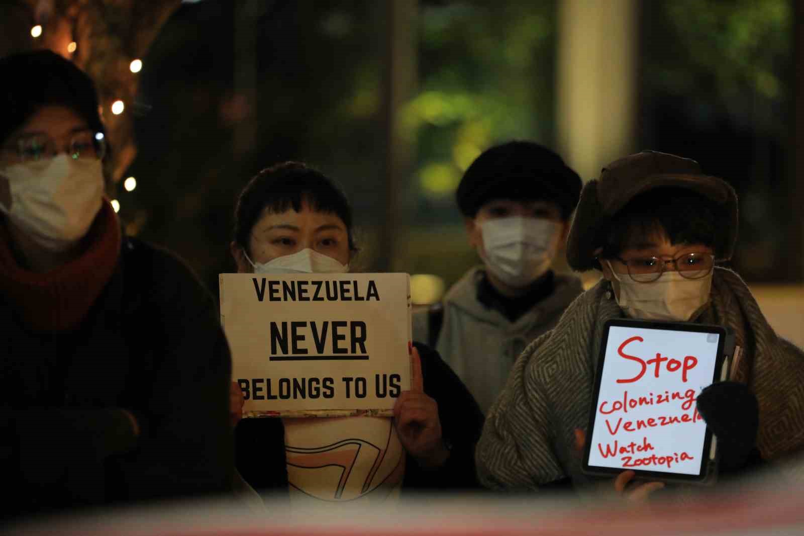 ABD’nin Venezuela saldırısı Tokyo’da protesto edildi