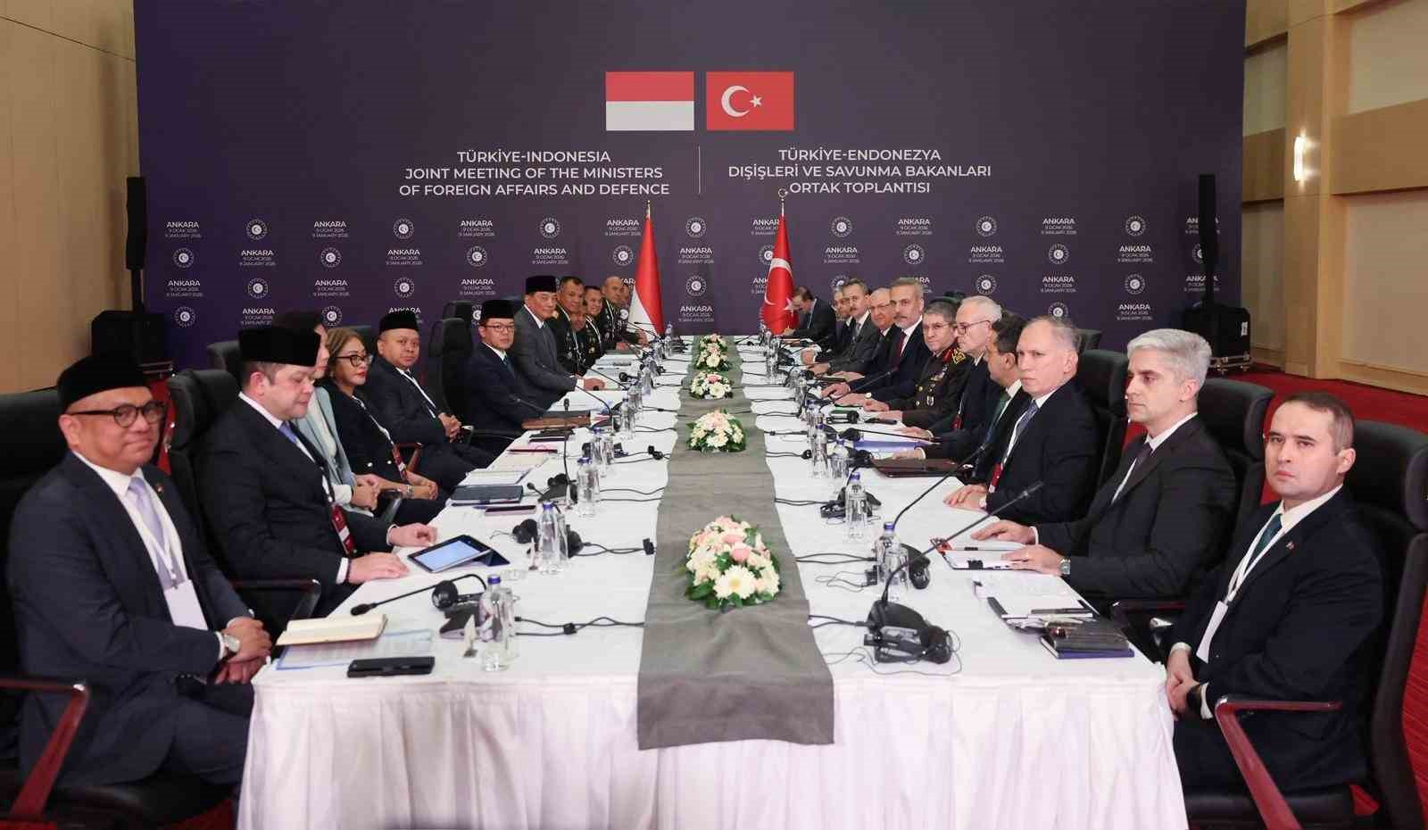 Türkiye-Endonezya Dışişleri ve Savunma Bakanları Ortak Toplantısı Ankara’da başladı